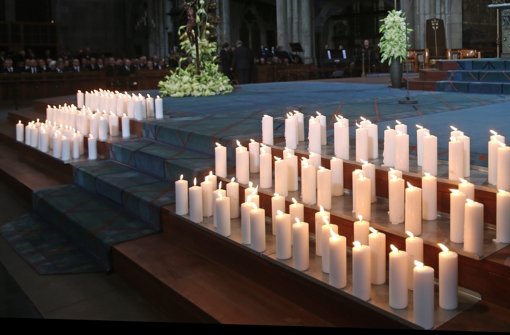 Am Freitag wurde im Kölner Dom ein Trauergottesdienst für die Opfer des Germanwings-Absturzes abgehalten. Foto: dpa