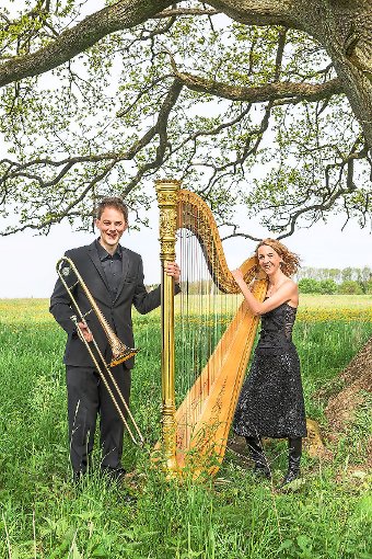 Das Duo Glissando spielt im Villinger Münster. Foto: Veranstalter Foto: Schwarzwälder-Bote