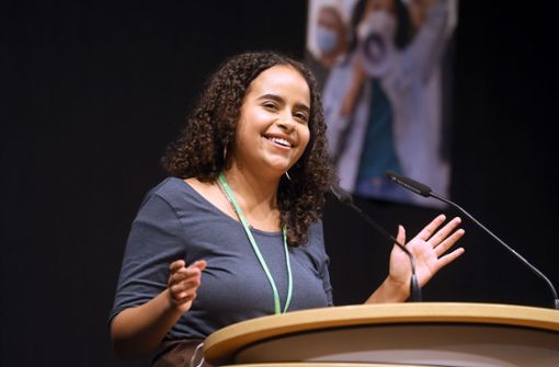 Sarah-Lee Heinrich wurde am Samstag zu einer der  neuen Bundessprechern der Grünen Jugend gewählt. Foto: dpa/Bodo Schackow