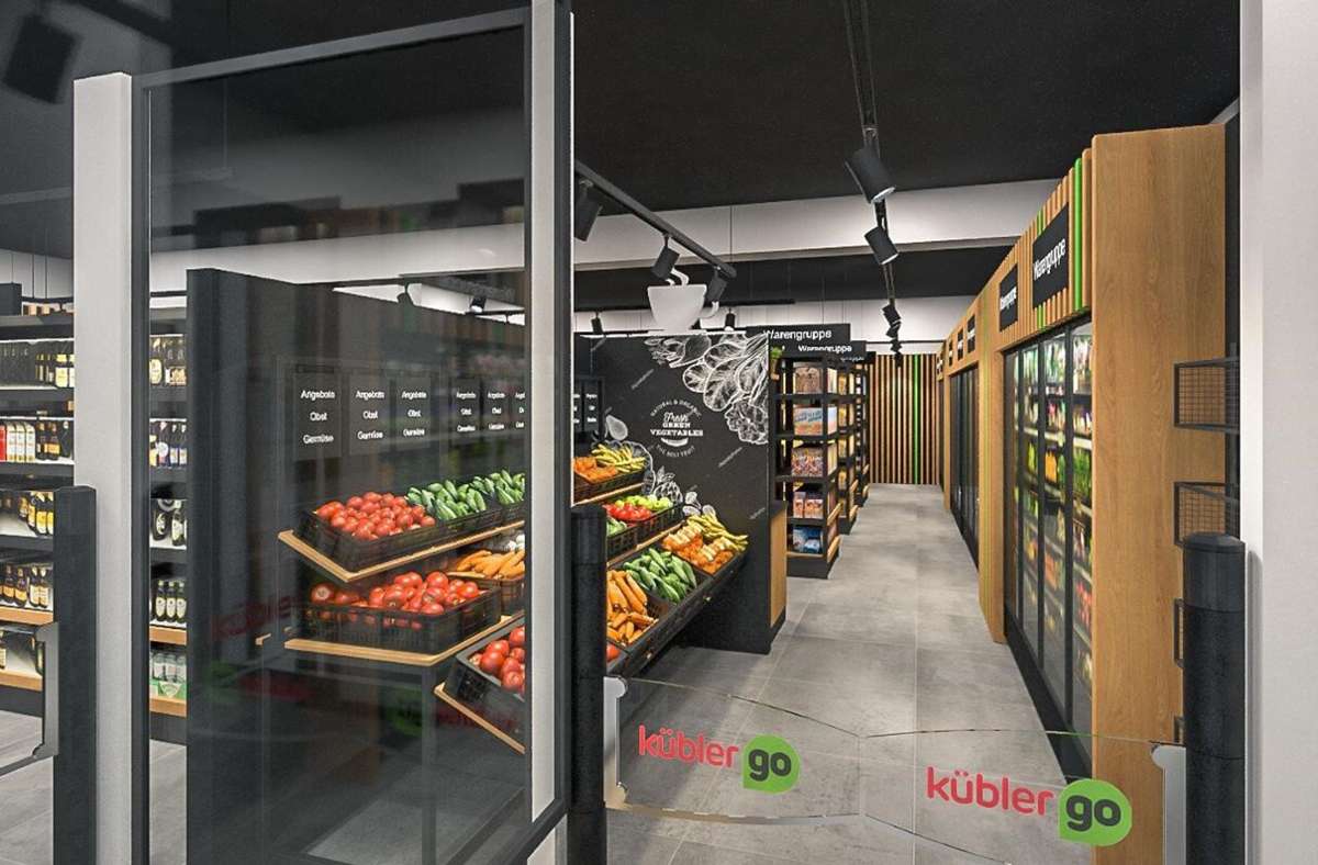 So soll der neue Einkaufsladen KüblerGo aussehen, wenn er fertig ist. Foto: Kübler GmbH & Co. KG