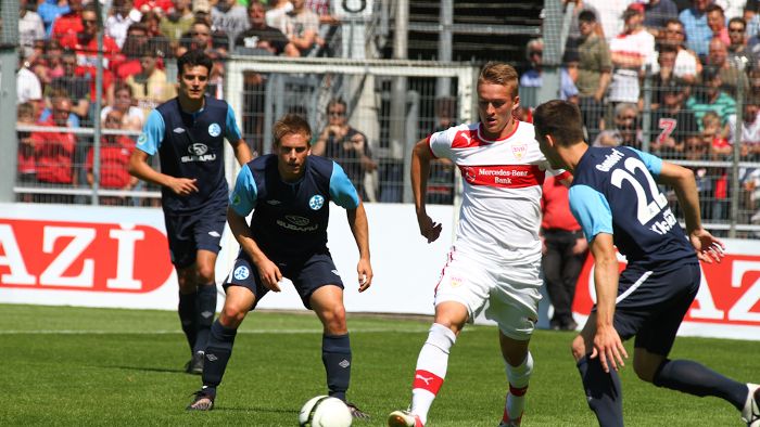 Stuttgarter Kickers trumpfen gegen VfB Stuttgart II auf