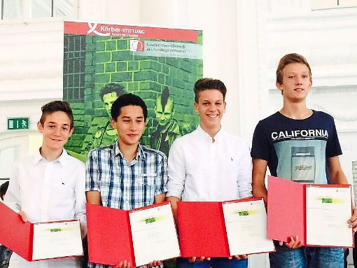 Preisgekrönt: Die Schüler  der CHR. Foto: Grimm Foto: Schwarzwälder-Bote