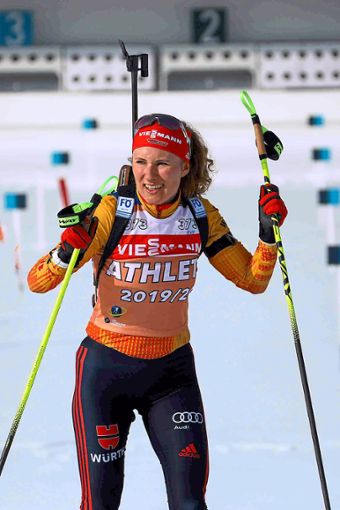 Janina Hettich ist bereit für den nächsten Biathlon-Weltcup.Foto: Eibner Foto: Schwarzwälder Bote