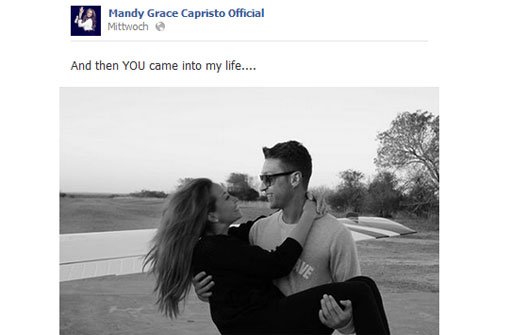Mandy Capristo und Mesut Özil machen ihre Liebe offiziell - via Facebook und Twitter. Foto: © facebook.com/mandycapristoofficial