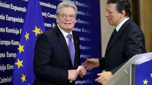 Gaucks Antrittsbesuch in Brüssel