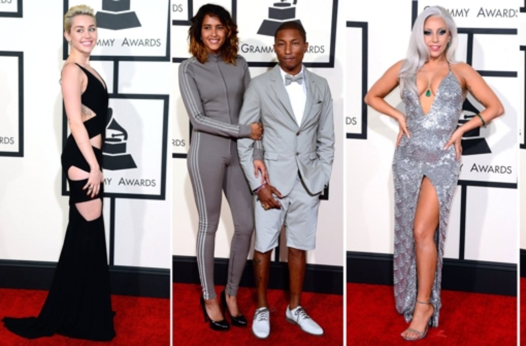 Glanzvolle Roben und verrückte Kleider bei den Grammys. Foto: EPA