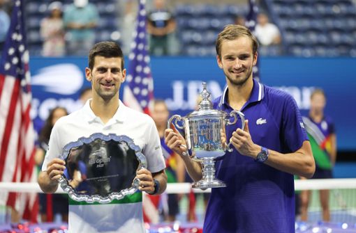Medvedev machte Djokovic seinen Rekord zunichte und gewann die US Open. Foto: AFP/MATTHEW STOCKMAN