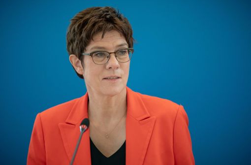 Bundesverteidigungsministerin Annegret Kramp-Karrenbauer. (Archivbild) Foto: dpa/Michael Kappeler