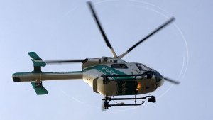 Einbrecher mit Hubschrauber gejagt 