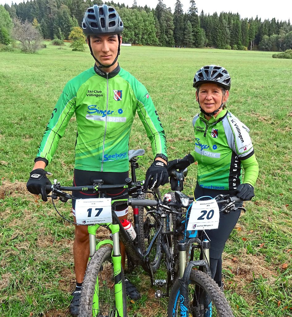 Die Vereinsmeister des Ski-Clubs: Florian Singer und Steffi Simon.  Foto: Ski-Club Foto: Schwarzwälder-Bote