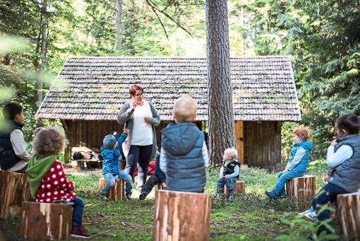 Die Abenteuerkinder fiebern dem Waldkindergarten entgegen.  Foto: Waldkindergarten Foto: Schwarzwälder Bote