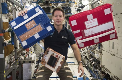 Der Franzose Thomas Pesquet befindet sich auf dem Weg zur Raumstation ISS. Daran nimmt das ganze Land großen Anteil und feiert seinen Helden. Foto: dpa/Uncredited