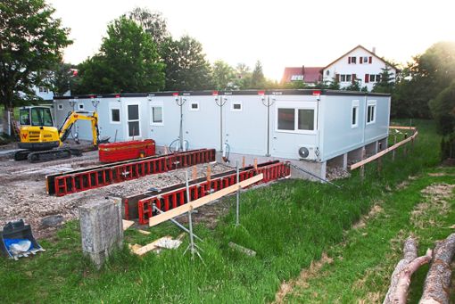 So wie hier in Owingen könnte auch die Containerlösung für die DRK-Rettungswache in Burladingen-Killer aussehen. Foto: Kost