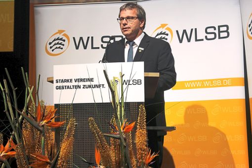 WLSB-Präsident Andreas Felchle  unterstrich in Balingen die Wichtigkeit   der Landessportschulen. Foto: Breisinger