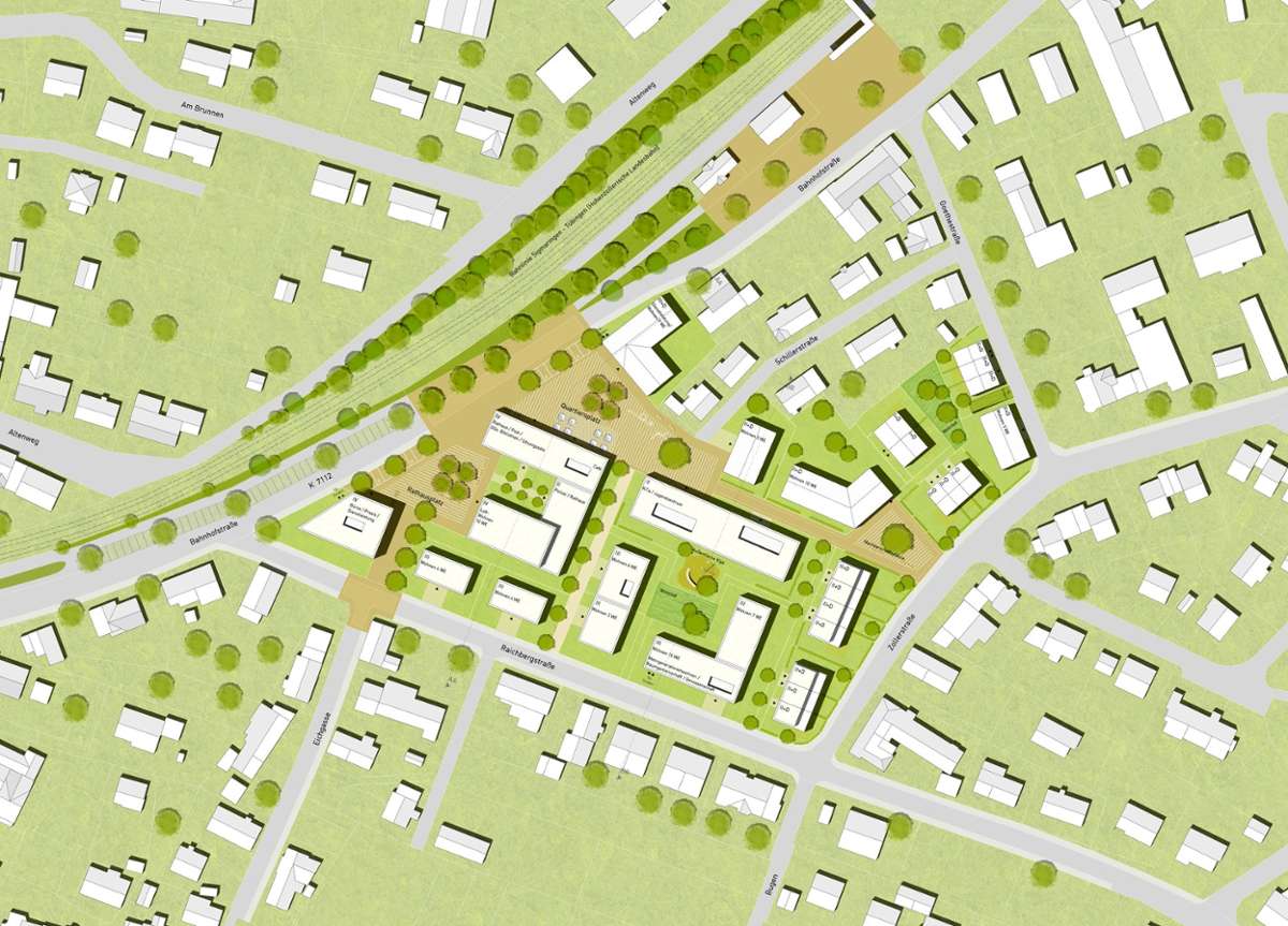 Der Siegerentwurf: Das ist der Vorschlag der Architekten für die künftige Bebauung des Maute-Areals.