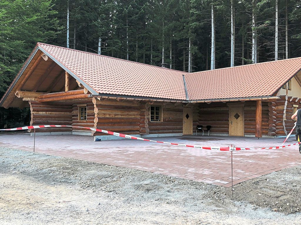 Die Hütte nach Fertigstellung der Arbeiten.