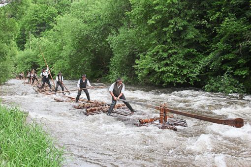 Die Flößerei hat in Schiltach eine lange Tradition.Foto: Privat Foto: Schwarzwälder Bote