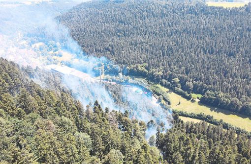 Wie jüngst in Bad Teinach-Zavelstein (Kreis Calw) könnten auch im Zollernalbkreis Wälder anfangen zu brennen. Foto: Kreisfeuerwehrverband Calw