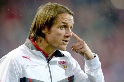 Der Trainer des VfB Stuttgart, Thomas Schneider. Foto: dpa