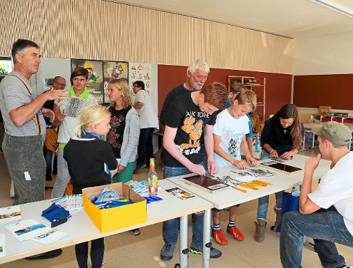 Bei der ersten Mini-Job-Messe an der Haiterbacher Burgschule informierten 16 Betriebe aus der Region über ihr Ausbildungsangebot. Fotos:  Priestersbach Foto: Schwarzwälder-Bote