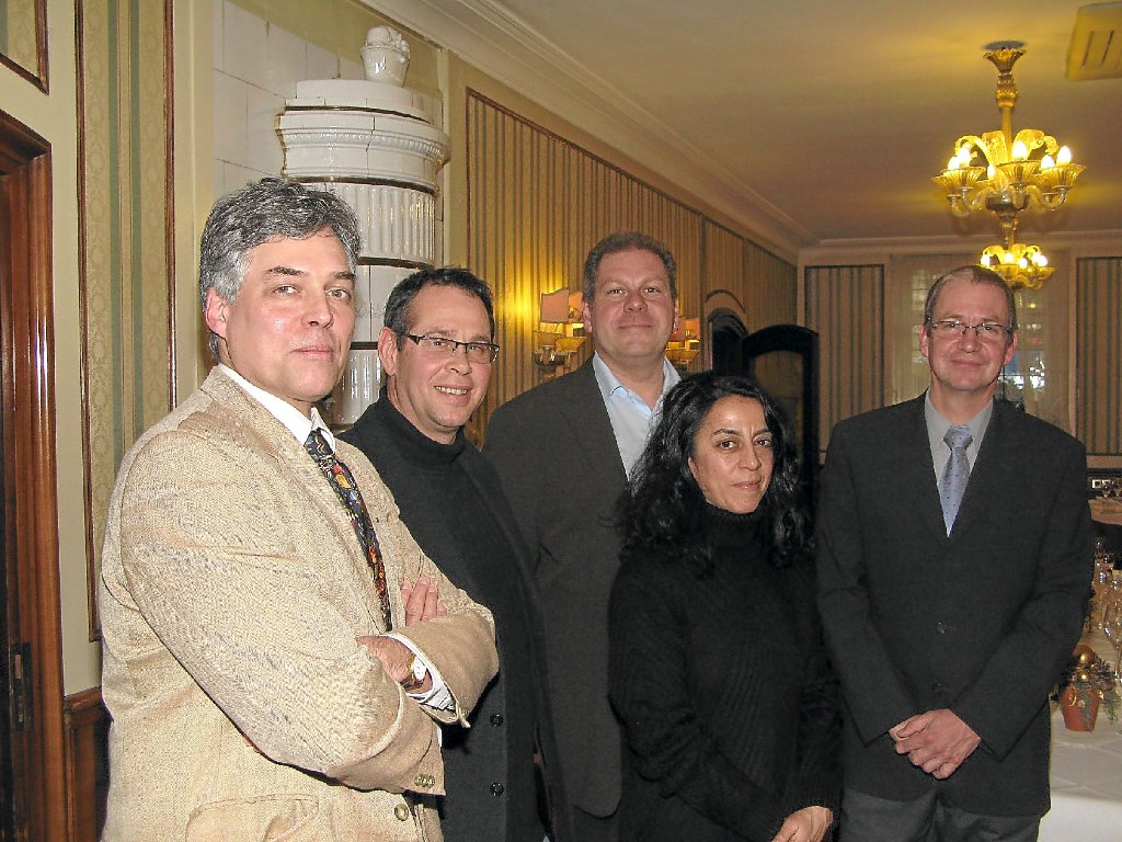 Die Organisatoren der Tagung (von links): Volkhard Huth, Martin Buttenmüller, Niklot Krohn, Luisa Galioto und Thorsten Mietzner