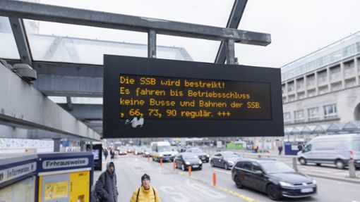 Auch der Personennahverkehr in Stuttgart ist von dem ganztägigen Streik betroffen. (Archivbild) Foto: Lichtgut/Julian Rettig