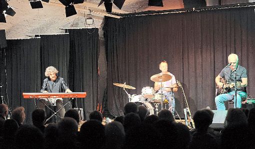 Könner ihres Fachs (von links): Thomas Scheytt (Piano), Hiram Mutschler (Drums) und Christoph Pfaff (Gesang und Gitarre)   Foto: Baublies