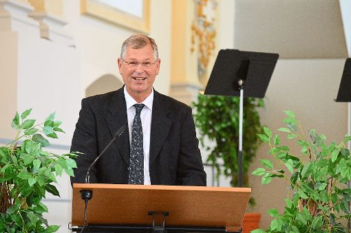 Wolfgang Heuer wird offiziell als neuer Oberndorfer Amtsgerichtdirektor begrüßt. Fotos: Cools Foto: Schwarzwälder-Bote
