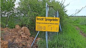 Gegen die geplante Erweiterung des Abbaus im Steinbruch in Frommenhausen Foto: Marius Lang