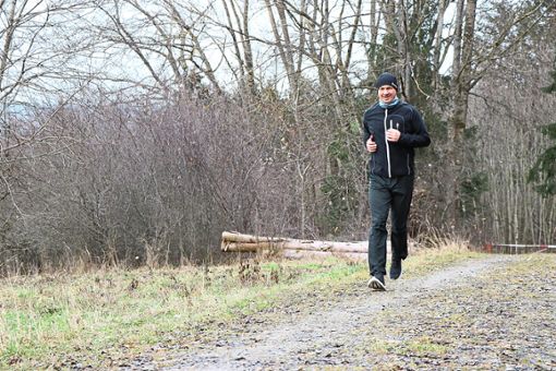 Scott Wernet trainiert gerade für den Ultramarathon  in Dettenhausen. Es ist eine weitere Etappe, mit der er sich für den Spartathlon in Griechenland zu qualifizieren.Foto: Kauffmann Foto: Schwarzwälder Bote