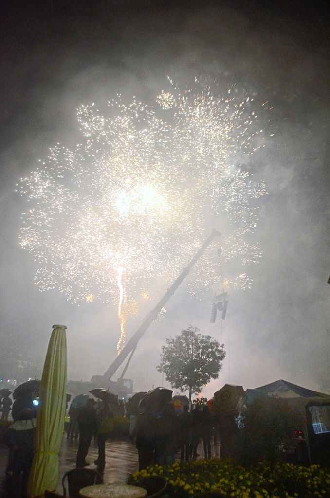 Mit einem Verbot  von Feuerwerken wie hier beim Stadtfest befasst  sich der Freudenstädter Gemeinderat. Foto: Schwark