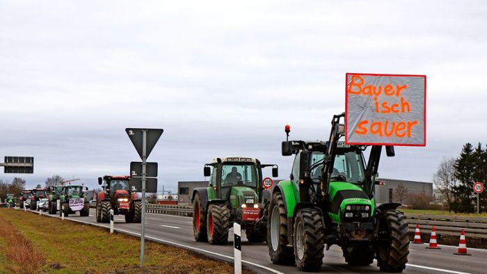Erneut Bauernproteste bei Steinhofen