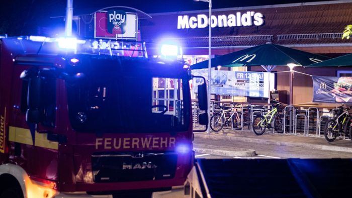 50.000 Euro Schaden beim  McDonald’s-Brand in Offenburg