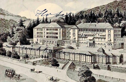1855 besuchte Hans Christian Andersen Bad Wildbad. Dabei hinterließ das Hotel Bellevue aber nicht den besten Eindruck. Foto: Archiv Zoller