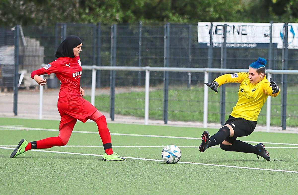 Maryam Ben Tahar hat für die B-Juniorinnen des SV Eutingen bereits elf Tore in der laufenden Oberliga-Saison erzielt. Foto: Wagner