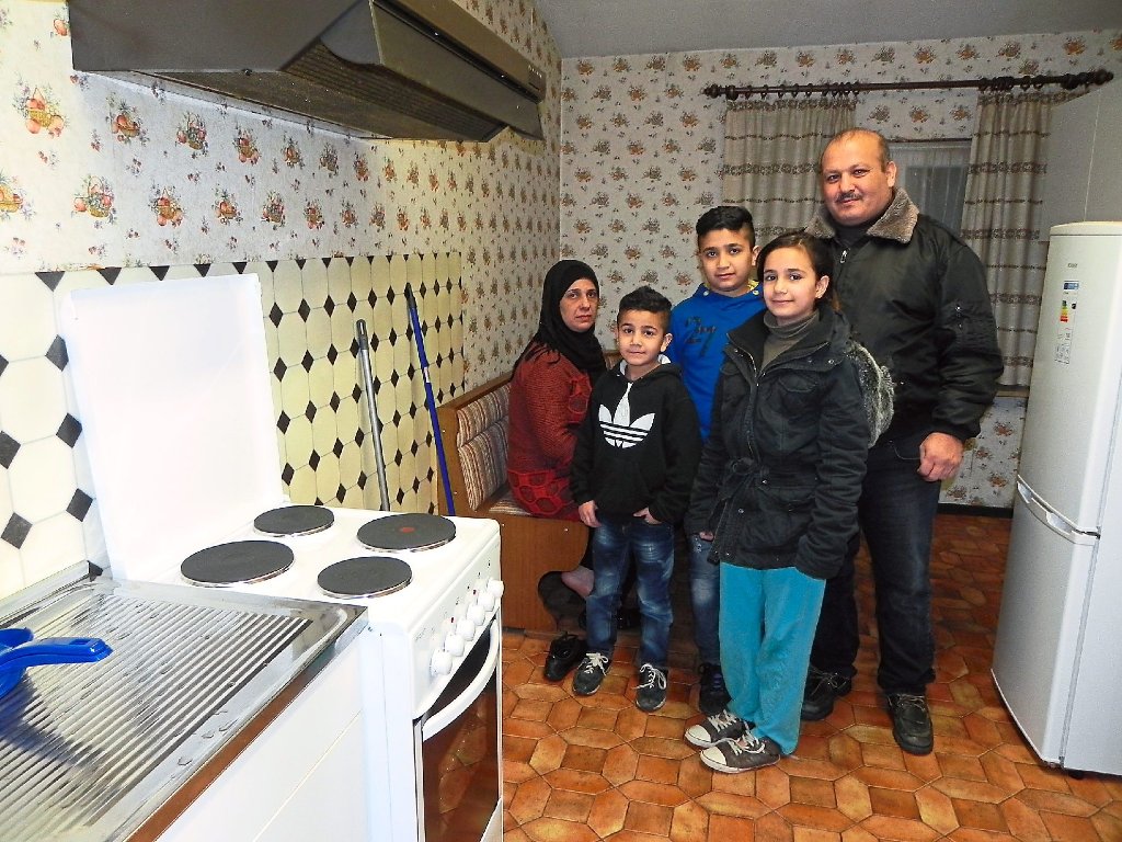 Froh, eine Bleibe zu haben: Diese syrische Familie gehört zu den 33 Asylbewerbern, die neu in Pfalzgrafenweiler sind.