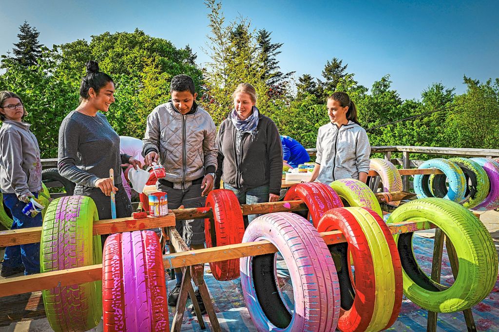 Bad Liebenzell Aus Reifen Kinderschaukeln Gebaut Bad Liebenzell