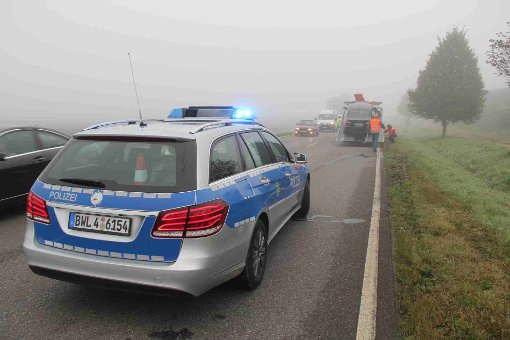Am Montagmorgen sind bei einem Unfall auf der B 27 im Industriegebiet in Bad Dürrheim (Schwarzwald-Baar-Kreis) zwei Personen verletzt worden. (Symbolfoto) Foto: Schulz