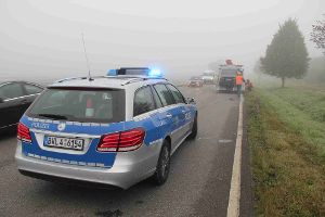 Am Montagmorgen sind bei einem Unfall auf der B 27 im Industriegebiet in Bad Dürrheim (Schwarzwald-Baar-Kreis) zwei Personen verletzt worden. (Symbolfoto) Foto: Schulz