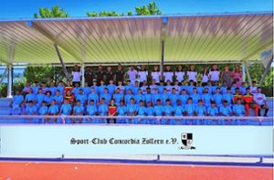 Eindrucksvolles Gruppenbild: Die Jugendspieler, Trainer und Verantwortlichen des SC Concordia Zollern Foto: Concordia