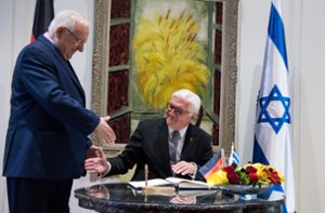 Der deutsche Bundespräsident Steinmeier und sein israelischer Amtskollege Rivlin verstehen sich. Foto: dpa