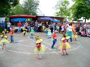 Beim Stadtteilfest auf dem Hegneberg zeigten die Kindergartenkinder eine tolle Tanzvorführung. Foto: Stadt Rottweil Foto: Schwarzwälder-Bote
