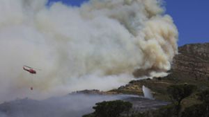 Feuer zerstört Flächen des berühmten Tafelbergs