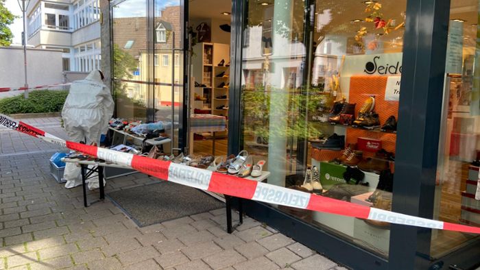 Überfall auf Schuhgeschäft in Oberstadt