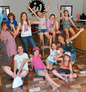 Die Kinder hatten richtig viel Spaß beim Theater-Workshop des Jugendtreffs.Foto: Stadler Foto: Schwarzwälder Bote