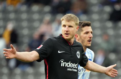 Martin Hinteregger und Eintracht Frankfurt gehen getrennte Wege. Foto: dpa/Soeren Stache