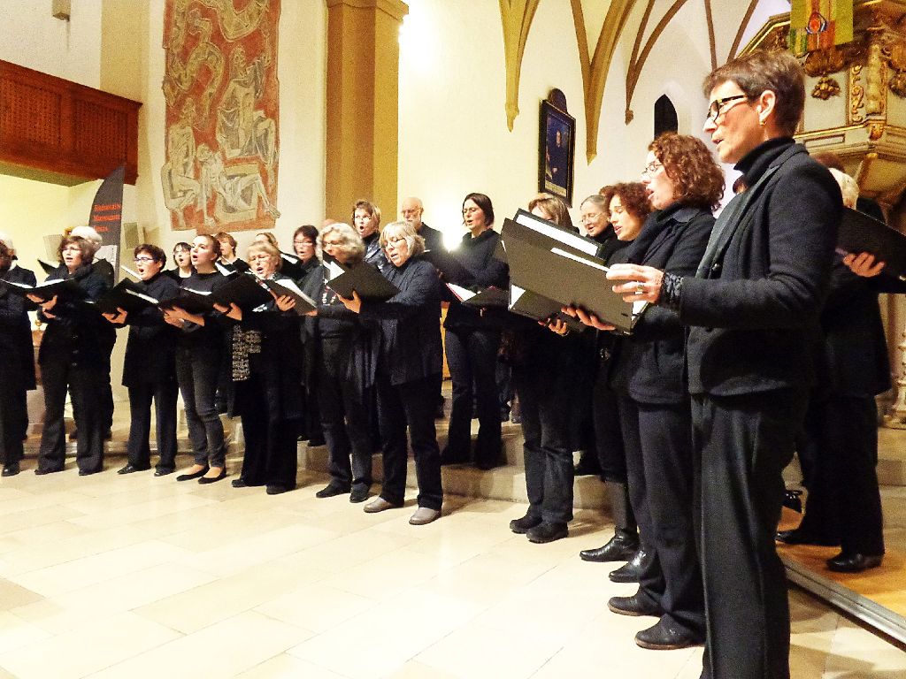 Werke aus vier Jahrhunderten präsentiert der Kammerchor Ebingen bei seinem Konzert in der Martinskirche. Foto: Schwarzwälder-Bote