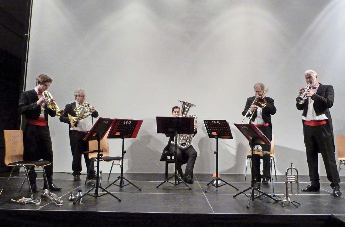 Das Ludwigsburger Blechbläser-Quintett spielte im Bürgersaal. Foto: Kosowska-Németh