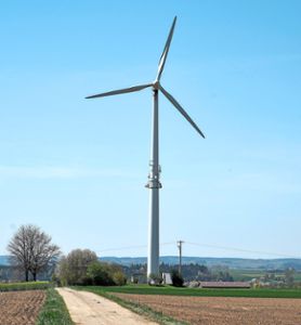 Das Windrad auf dem Weitinger Energielehrpfad wird wohl in naher Zukunft keine Konkurrenz bekommen. Foto: Morlok Foto: Schwarzwälder Bote