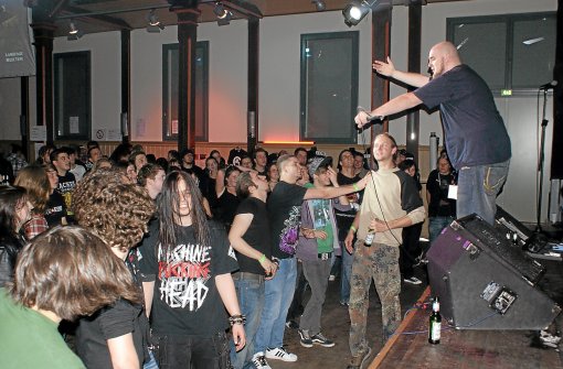 Die Band Mindead war Headliner bei der Rocknacht in Nagold. Foto: Geideck Foto: Schwarzwälder-Bote
